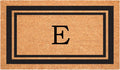Calloway Mills 152963048E Black Border 30" x 48" Monogram Doormat Letter (E)