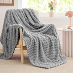 BEDELITE Grey Twin Blanket for Couch, Soft Cozy Gifts for Women, 60 * 80 | 3D - Image 8
