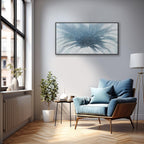 Wall Art Abstract Art Framed Canvas Paintings Blue and White Fantasy Modern Artwork Wall Decor for Living Room Bedroom Office Home Decoration 24"x48"
