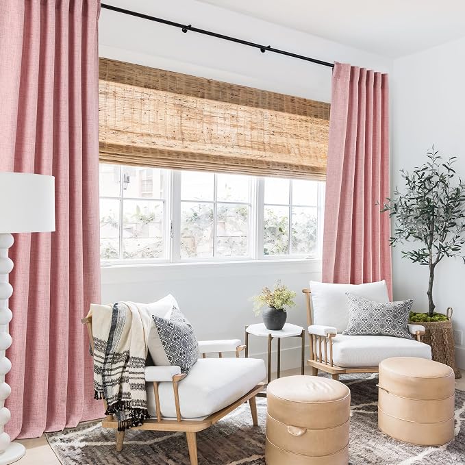 RYB HOME Sheer Curtains 108 inches, Extra Long Floor to Ceiling Curtains | - Image 6
