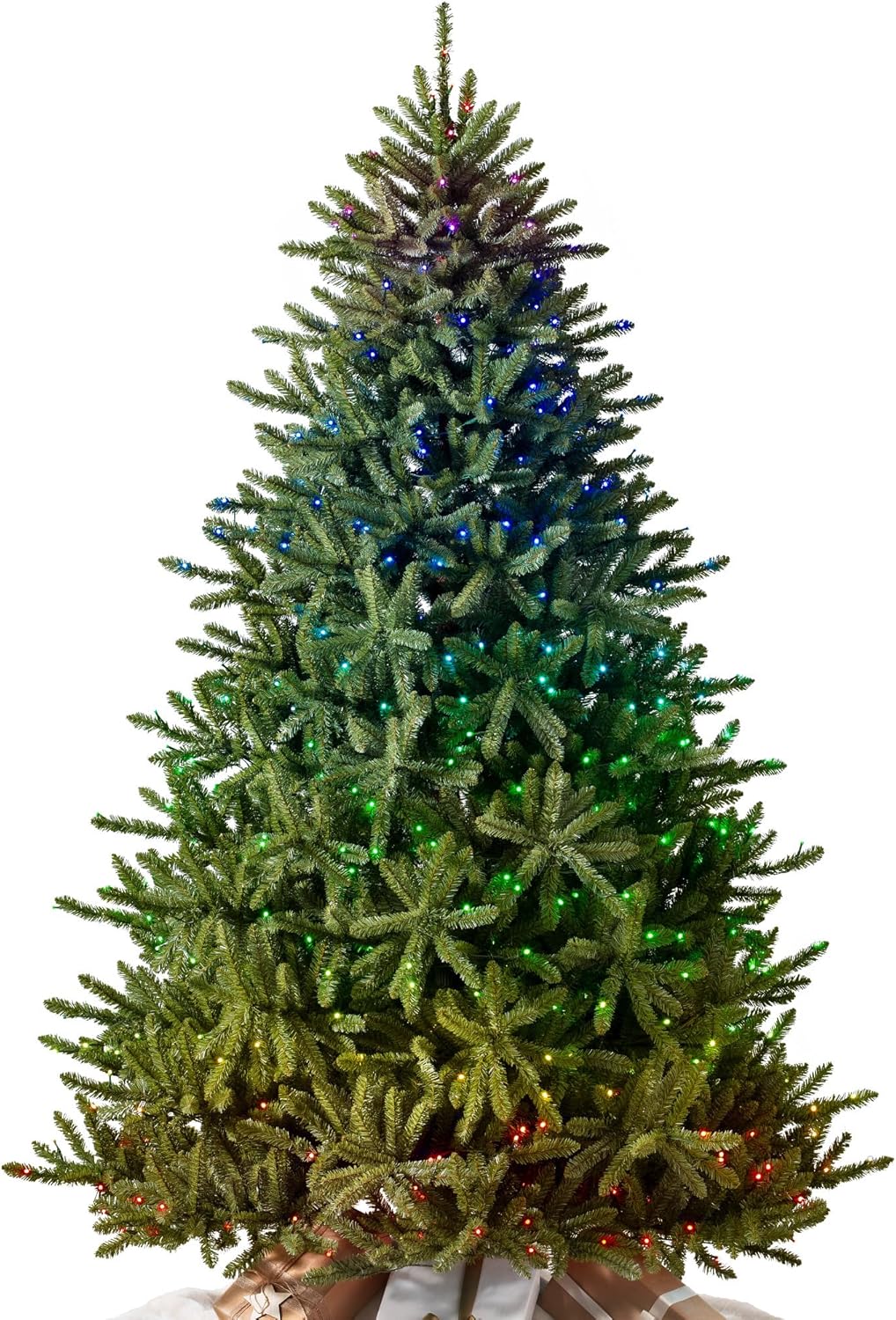 Balsam Hill 7ft Pre-Lit Classic Blue Spruce - Artificial Christmas Tree with Twinkly Lights, Easy Plug Technology, Premium Stand & Storage Bag for Indoor Holiday Decorating