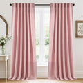 RYB HOME Linen Semi Sheer Curtains by RYBHOME