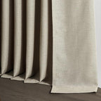 Topfinel Grey Beige Pinch Pleated Linen Curtains 84 Inch Length 2 Panels - Image 7
