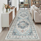 Madane Hallway Runner Rug 3x12 Washable Kitchen Runners 12ft, Soft Low-Pile by Madane