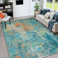 RELEANY Washable 6'x8' Abstract Area Rug by RELEANY