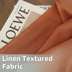 Terracotta Linen Boho Curtains 84 inch Length - Image 2