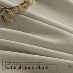 Extra Wide Burlywood Birch Pleated Blackout Linen 60 x 96 Inch Curtains | 100% - Image 4
