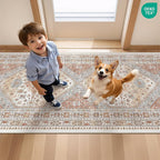 2.5x10 Kitchen Runner Rug Non Slip Vintage Washable Rugs, Carpet Runner - Image 9