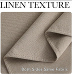 NICETOWN Vintage Faux Linen Weave Flax Thermal Curtains - Image 5