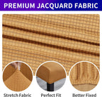 Howhic Stretch Chair Covers for Dining Room Set of 6, Removable Washable Dining Room Chair Covers, Dining Chair Slipcovers Seat Protector, Great Home Decor and Banquet Upholstery (Gold, 6 Pack)