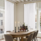 Snow White Pinch Pleat Semi Sheer Linen Curtains W70xL108 1 Panel | Light - Image 5