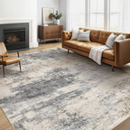 LOONGRUG 6x9 Area Rugs Washable Neutral Modern Living Room Rug Grey Brown | by LOONGRUG