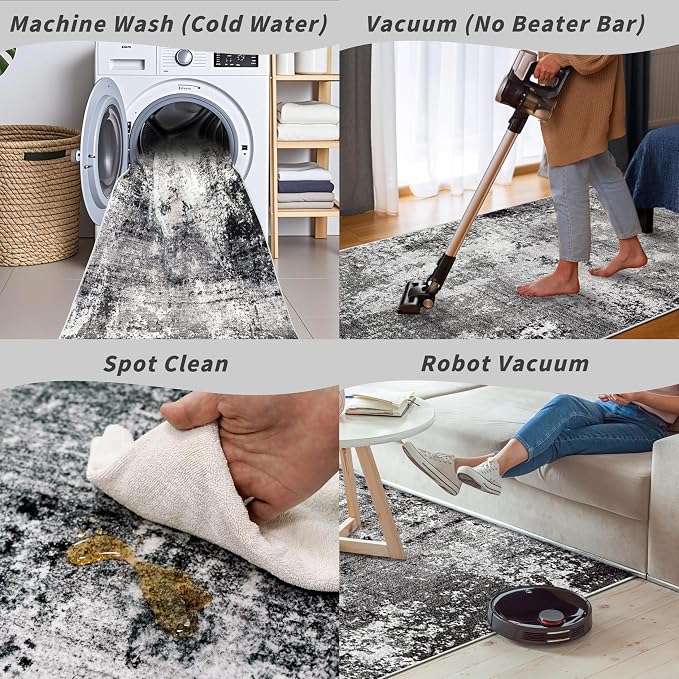 2x10ft Hallway Runner Rug – Non-Slip Washable Long Carpet Runner - Image 7
