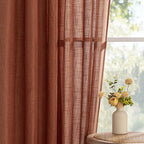 MYSKY HOME Sheer Linen Curtains 63 Inch Length - Image 9