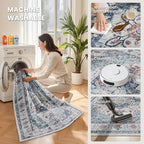 9x12 Area Rugs for Living Room, Large Washable Rug, Dining Room, Low Pile - Image 5