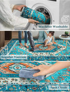 SERISSA 2'6"x18' Washable Non Slip Boho Runner Rug - Image 3
