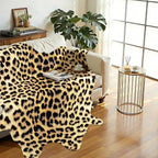 Western Faux Leopard Rug, Large Animal Print Cheetah Rug, 7 x 6.2 Ft | Premium - Image 4