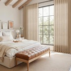 Sand Beige Linen Curtains for Living Room 100 Inches Long Simple Modern Light - Image 7