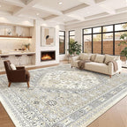 10x14 Area Rugs for Living Room, Large Washable Rug, Dining Room, Low Pile - Image 4