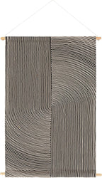 Mark&Day Wall Art, Gerlos Modern Farmhouse Black Macrame Tapestry Wall Hanging for Living Room, Bedroom, Office or Kitchen (36"H x 24"W)