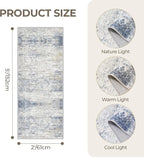 2x5 Rug Runners for Hallways Non Slip, Kitchen Rugs, Nursery Room, Soft Runner - Image 2