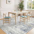 5x7 Area Rugs for Living Room, Large Washable Rug, Dining Room, Low Pile - Image 3