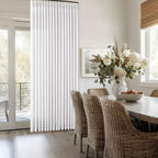 White Thick Linen Pinch Pleated Semi Sheer Curtains 132 Inches Long 2 Panel | - Image 8