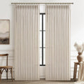 Extra Wide 70 Inch Light Filtering Curtains 108 Inches Long 2 Panels Set by PleatedDrapes