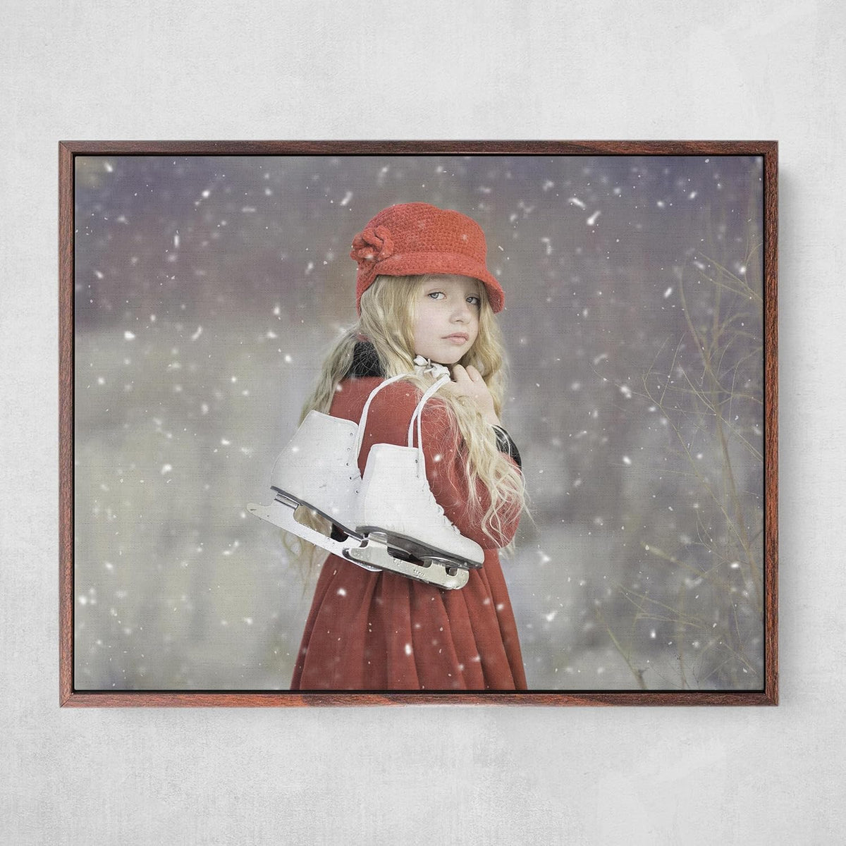 Personalized Custom Canvas Prints: Photo On Canvas (Dark Brown, 12x18) Transform Your Photos into Stunning Framed Wall Art Digitally Printed Photo To Canvas Ideal for Home Decor, Gifts Keepsakes.