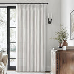 PleatedDrapes Beige White Sheer Linen Curtains 96 Inches Long - Image 7