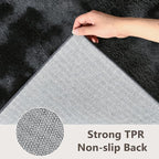 2x3 Tie-dye Dark Grey Area Rug Washable Non-Slip - Image 6