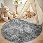 Aelenmu Round Rug 5ft Washable Rug - Image 4