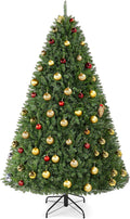 Yaheetech 6ft Premium Unlit Douglas Full Fir Christmas Tree with Foldable Stand Etra Thick Xmas Tree for Home Party Holiday Decoration with 1614 Branch Tips