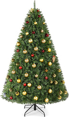 Yaheetech 6ft Premium Unlit Douglas Full Fir Christmas Tree with Foldable Stand Etra Thick Xmas Tree for Home Party Holiday Decoration with 1614 Branch Tips