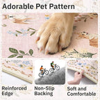 Soalmost Dog 5x7 Pink Area Rugs - Image 7