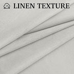 RYB HOME Farmhouse Boho Linen Sheer Curtains 90 inches Long - Image 6