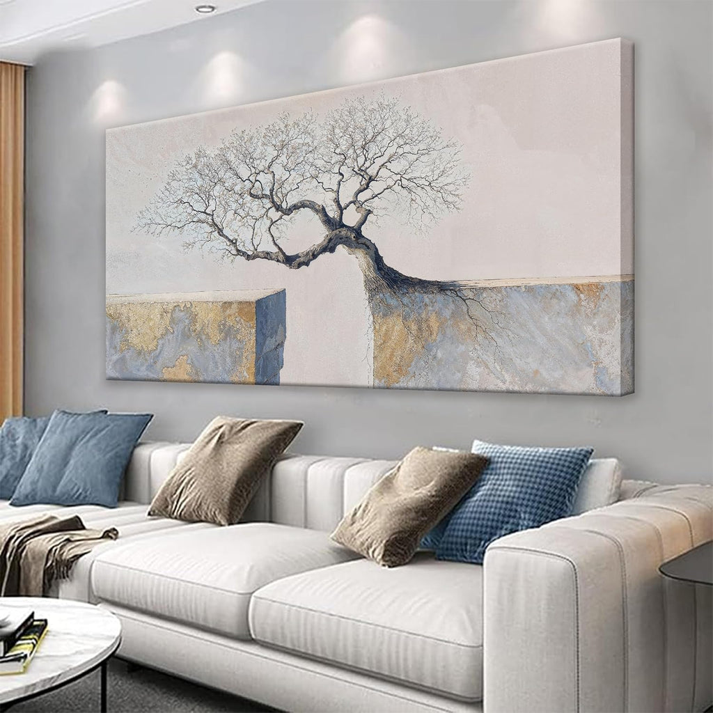 Suconvng Modern Large Wall Art For Living Room 29 X 58 Inches Wall Art Elegant Tree Of Life Canvas Wall Art Decor Motivational Wall Decor Landscape Paintings Picture For Bedroom Home Office Artwork