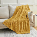 EXQ Home Gentle Soft Fleece Throw Blanket – Cozy Lightweight 3D Imitation - Image 4