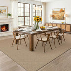 KOZYFLY Farmhouse 7.5x10 Rugs for Living Room, Non Slip Woven Area Rugs - Image 2