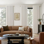Light Beige 100% Blackout Curtains 102 Inch Length 2 Panels Set - Image 8