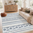 cotiled Boho 5x7 Area Rugs for Living Room: Soft Moroccan Washable Rug | Solve by COTILED