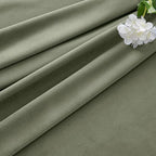 MIULEE Velvet Curtains 50W x 108L 2 Panels Sage Green Blackout Curtains | - Image 7