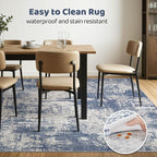 LOONGRUG 7x10 Area Rug Washable Large Neutral Modern Living Room Rugs | - Image 6