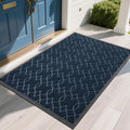 Yimobra Front Door Mat Outdoor Indoor 60x36, All-Season, All-Weather, Heavy Duty Welcome Door Mats Outside Entrance, Non Slip Porch Patio Entrance Mat, Blue