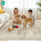 5x7 Area Rugs for Living Room, Large Washable Rug, Dining Room, Low Pile - Image 9