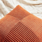 Fancy Homi Set of 2 Burnt Orange Samll Decorative Throw Pillow Covers 14x14 Inch - Image 3