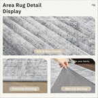 Soalmost Hallway Runner Rug 2'6" x 12' Washable Long Kitchen Rugs Grey | - Image 6