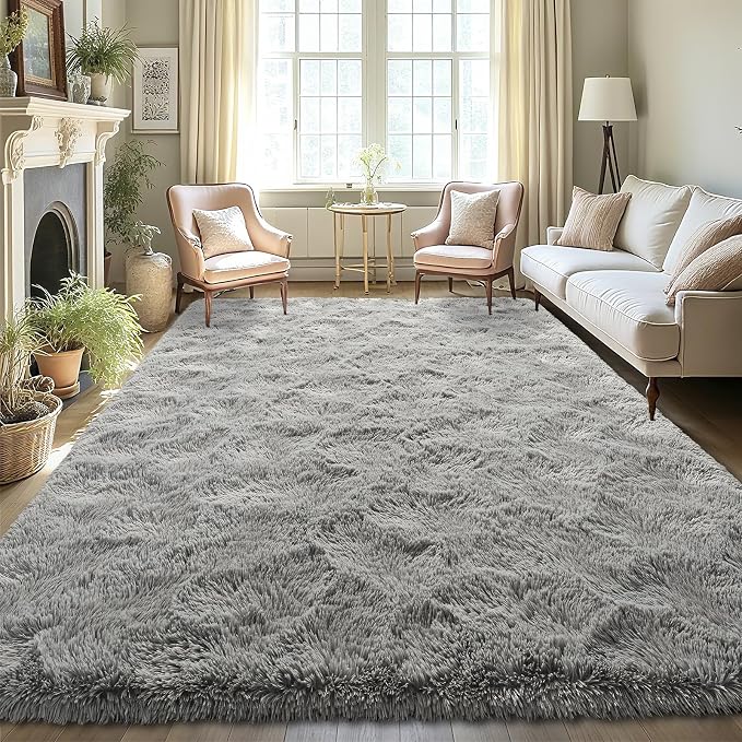 LOCHAS 4x6 Area Rugs Fluffy Living Room Carpets - Image 4