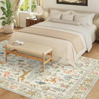 DUKINO 5x7 Area Rugs, Washable Animal Rug - Image 5