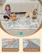 Madane Washable Area Rug 2x3 Small Entryway Rugs Non-Slip, Low Pile Floor Carpet - Image 5